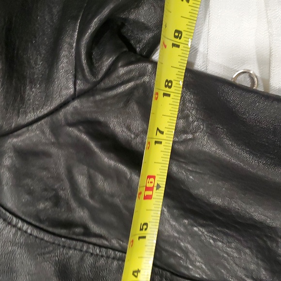 Frame Denim Black Lamb Leather Trench Coat - Picture 15 of 16